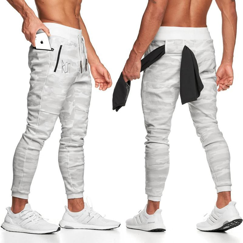 Warrior Slim Fit Joggers White - Classic Logo