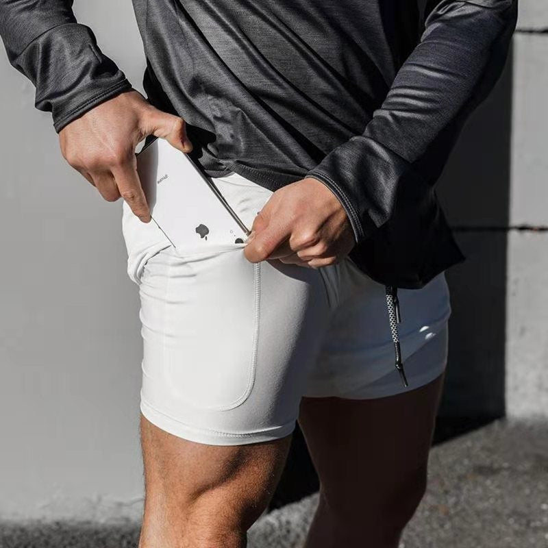 Victory Dual Layer Shorts White - Classic Logo