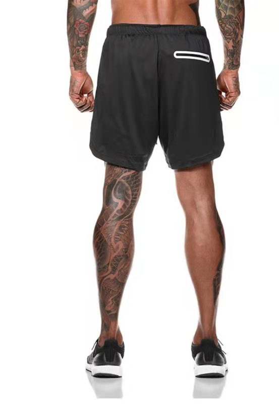 Victory Dual Layer Shorts Black - Classic Logo