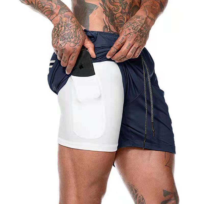 Victory Dual Layer Shorts Blue - Classic Logo