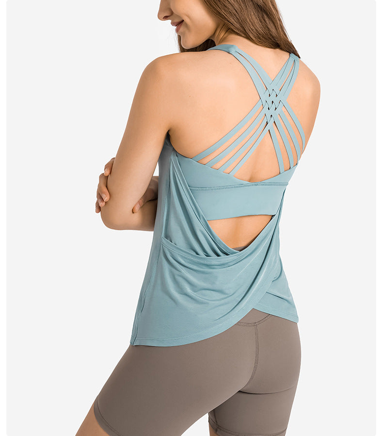 Freya 2-in-1 Sports Vest Sapphire