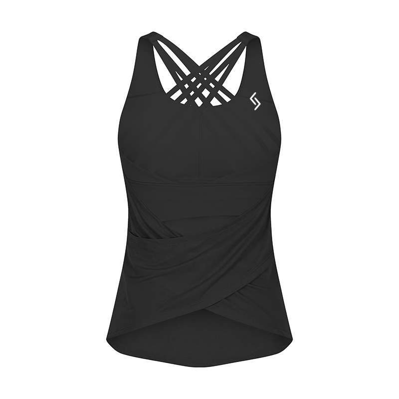 Freya 2-in-1 Sports Vest Raven